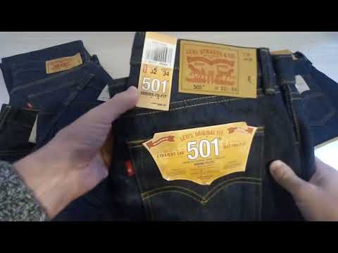 Видео: Осенняя витрина - традиционные Levi's 501, 505 и 517