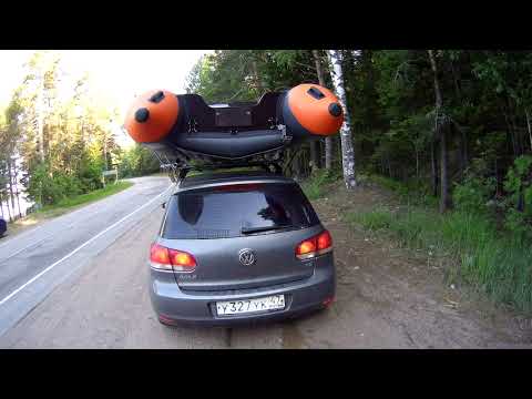 Видео: Перевозка лодки на багажнике