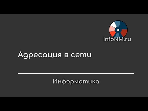 Видео: Информатика   Адресация в сети