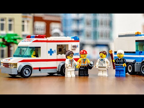 Видео: 🎉 Велика збірка LEGO пригод! 🚑🤖🏡 Пес-робот, швидка, пральна машина та будівництво