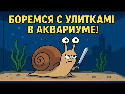 Видео: Улитки атакуют мой аквариум! Решение проблемы!
