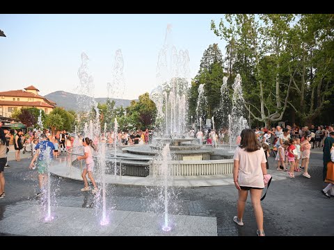 Видео: Официално откриване на новия фонтан в центъра на Вършец