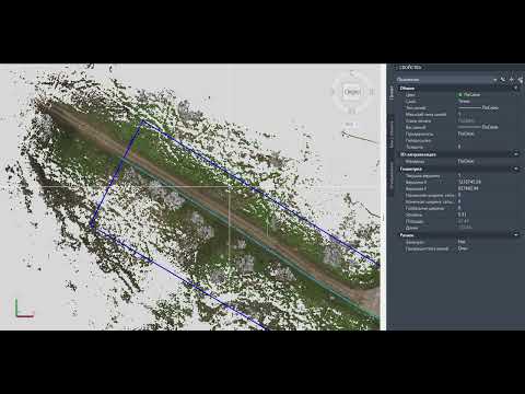Видео: Как чертить полилинию поверх облака точек так, чтобы её было видно