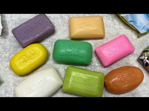 Видео: Cutting soap 💜💚🧡🤍 / Резка мыла / ASMR