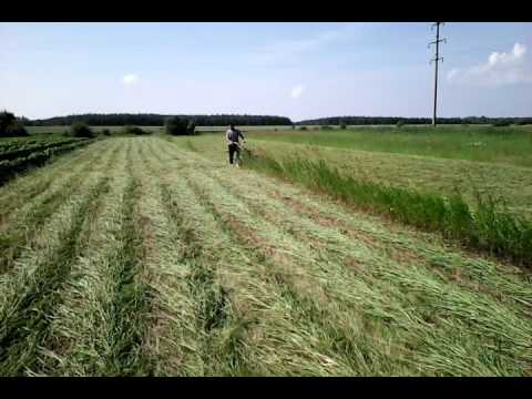 Видео: Косилка роторная переделаная