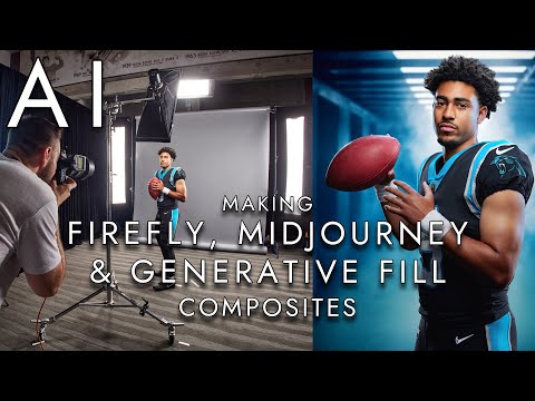 Видео: Использование ИИ для создания композитов: Firefly, MidJourney и Generative Fill в Photoshop Beta