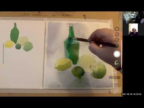 Видео: зелёный натюрморт