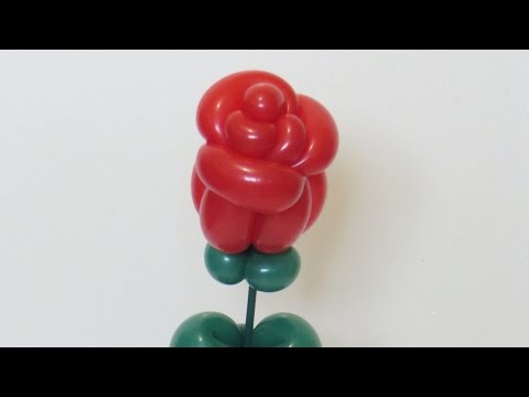 Видео: Роза из шарика / One balloon Rose flower (Subtitles)