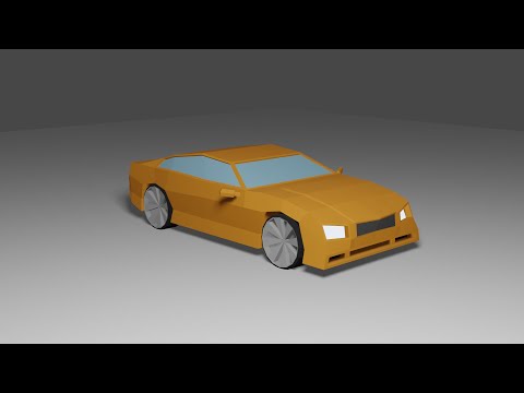 Видео: Blender 3D. Низкополигональная модель автомобиля.