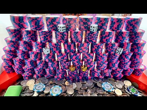 Видео: Самая большая в мире стена из покерных фишек блокирует нас от игрока с высоким лимитом в миллионы...