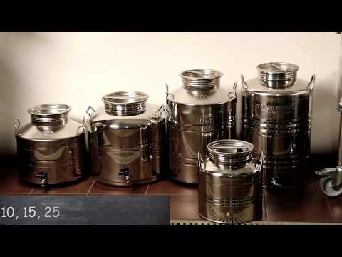 Видео: Бидоны нержавеющие