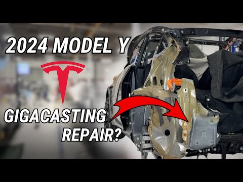 Видео: Можно ли отремонтировать литые детали Tesla Model Y Giga? | Более подробный обзор