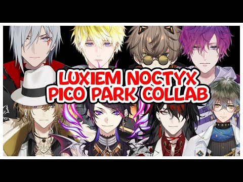 Видео: Итак, Luxiem Noctyc (LuxNoc) и Pico Park объединились... [Многократная точка зрения] ⎯ Nijisanji ...