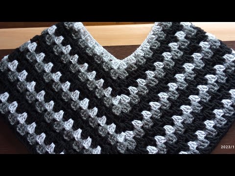 Видео: Пончо крючком