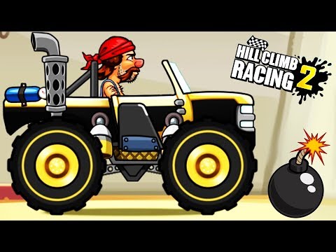 Видео: Кто дальше прыгнет МОНСТР ТРАК Hill Climb Racing 2  gameplay развлекательное летсплей