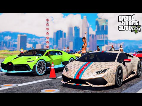 Видео: РЕАЛЬНАЯ ЖИЗНЬ В GTA 5 - ЛАМБА ГУЧЧИ ПРОТИВ БУГАТТИ! ВЫИГРАЛ ROLLS ROYCE В УЛИЧНЫХ ГОНКАХ! 🌊ВОТЕР