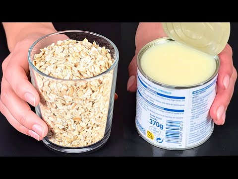 Видео: 1 стакан овсянки + сгущенное молоко = вкуснейший 5-минутный десерт, который понравится всем!