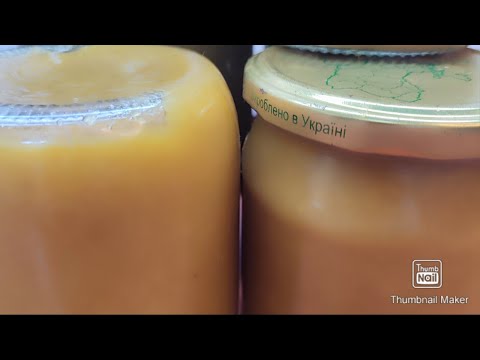 Видео: Персиковое пюре без сахара и стерилизации ! Готовимся к зиме !