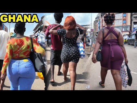 Видео: Как африканские девушки гуляют по крупнейшему открытому рынку Африки | Реальная уличная жизнь в К...