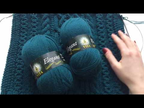 Видео: Что я вяжу. Февраль 2017. Обзор пряжи VITA Elegant.