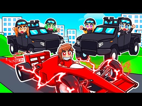 Видео: F1 SPEEDRUNNER против Хантеров в Roblox Driving Empire...