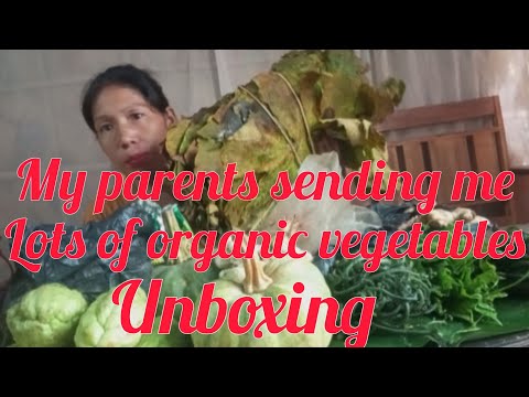 Видео: Мои родители присылают мне много органических овощей 😇😊Влоги с распаковкой😇☺
