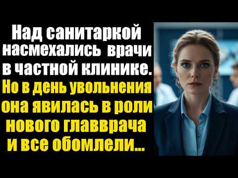 Видео: Над санитаркой насмехались врачи в частной клинике. Но в день увольнения она явилась в роли нового..