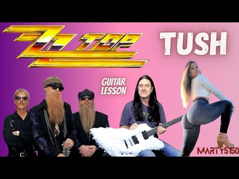 Видео: Как играть Tush от ZZ TOP — урок игры на гитаре Билли Гиббонса