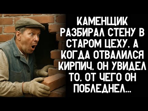 Видео: Каменщик разбирал стену в старом цеху, а когда отвалился кирпич, он увидел то, от чего побледнел...