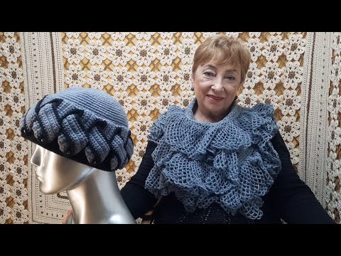 Видео: Шапочка "Идея". Мастер-класс по вязанию крючком от О. С. Литвиной.