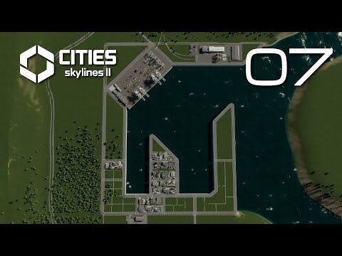 Видео: Порт. Большая стройка индустриальной площадки в Cities Skylines 2