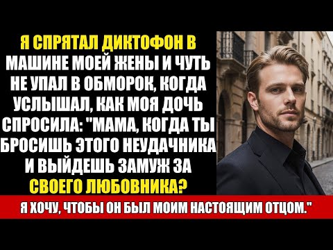 Видео: Я СПРЯТАЛ ДИКТОФОН В МАШИНЕ МОЕЙ ЖЕНЫ И ЧУТЬ НЕ УПАЛ В ОБМОРОК, КОГДА УСЛЫШАЛ, КАК МОЯ ДОЧЬ СПРОСИЛА