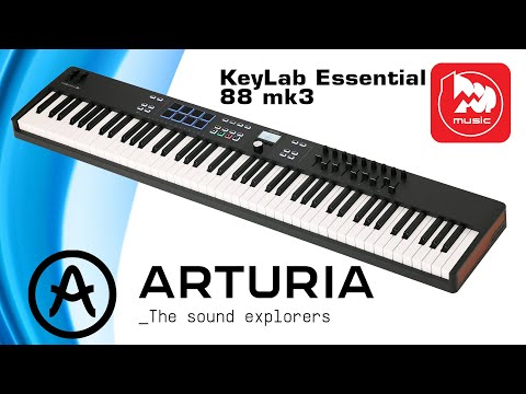 Видео: Миди-клавиатура Arturia KeyLab Essential 88 mk3