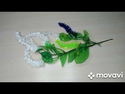Видео: Как сделать веточку красивых цветов🥀ПЭТ бутылки!