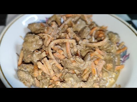 Видео: Салат на кожен день: печінка + корейська морква = ідеально!
