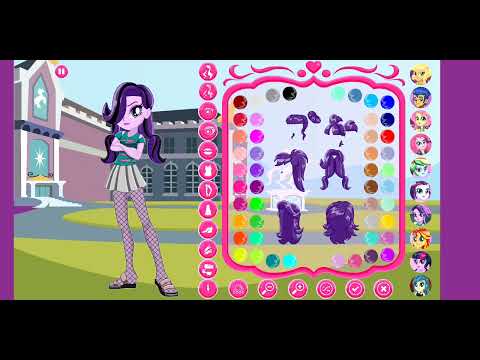 Видео: Игра Одевалка Девочки Из Эквестрии Стайлайт Глиммер