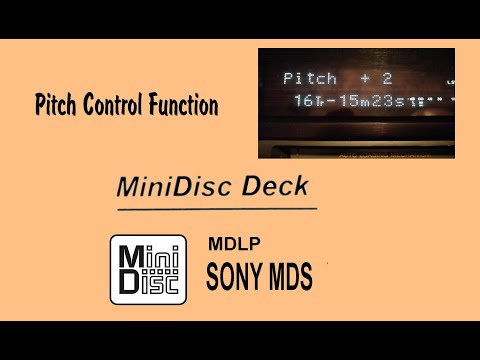 Видео: SONY MDS Minidisc decks - Функция регулировки высоты звука - Pitch control function