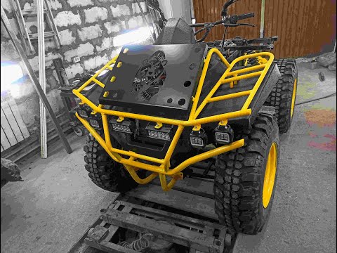 Видео: Самодельный квадроцикл!Чашки передних стоек!