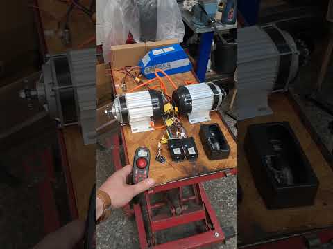 Видео: Электропривод BLDC х2 1000Вт с РУ на гусеничную или колесную тележку #электротележка