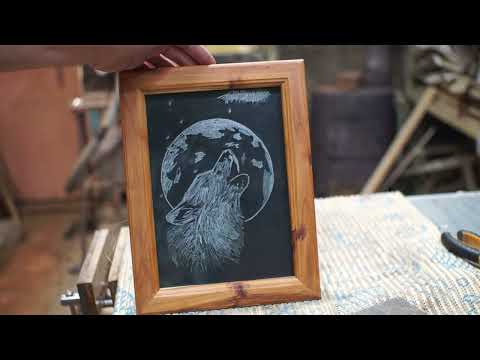 Видео: Простой рисунок на стекле.