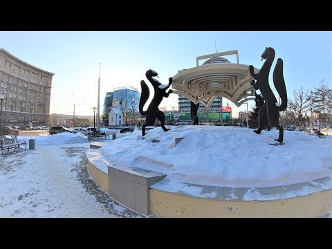 Видео: [4К] Новосибирск - Зимняя прогулка по Красному проспекту