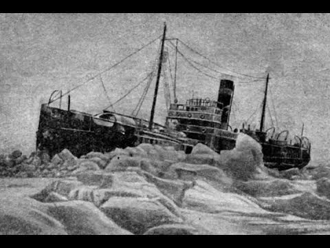 Видео: Героический дрейф ледокольного парохода «Георгий Седов» в Арктике