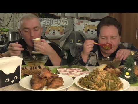 Видео: MUKBANG RUSSIA|ОБЕД|САЛО|СУП| ГУЗКИ ИНДЕЙКИ ИЗ ДУХОВКИ|СТРУЧКОВАЯ ФАСОЛЬ С ФАРШЕМ|КОМПОТ|