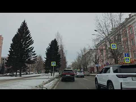 Видео: Барнаул, проспект Ленина, ЦУМ (ул. Димитрова)   ——   Барнаул, проспект Строителей (Площадь Победы)