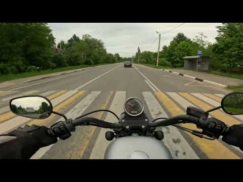 Видео: Покатушки по городу на Harley Davidson Sportster 1200