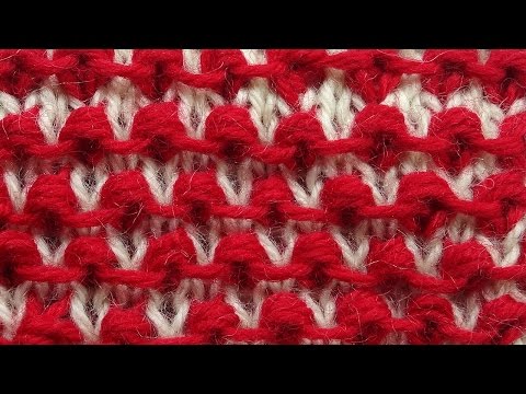 Видео: Забавные шишечки - узор вязания спицами   Knitting pattern 17