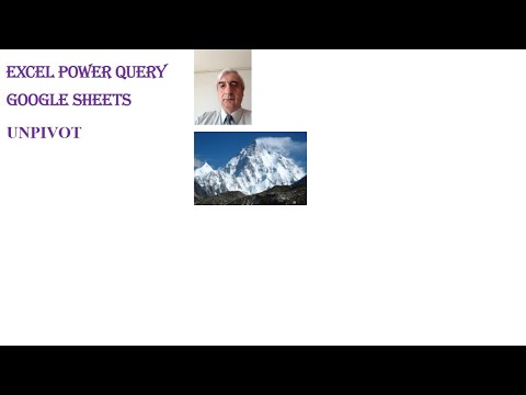 Видео: Unpivot в Excel при помощи Power Query и Google Sheets #UnpivotGoogleSheets, #UnpivotExcelPQ