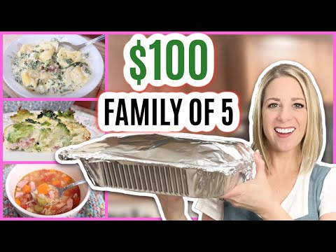 Видео: Бюджет на неделю: 100 долларов на еду, приготовленную заранее и замороженную! 25 долларов на чело...