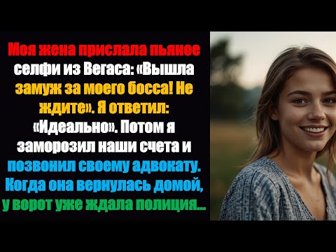 Видео: Моя жена прислала пьяное селфи из Вегаса: «Вышла замуж за моего босса! Не ждите». Я отвечаю...