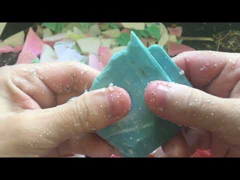 Видео: Asmrsoap/Ломаю мыльные пластинки/Хруст сухих и не очень пластинок/